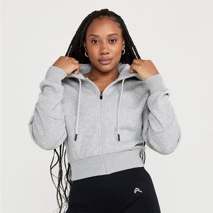 Oner Active Classic Lounge Cropped Zip Through Hoodie